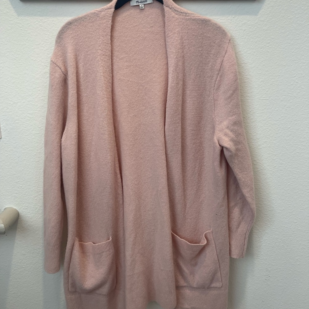 Madewell Pink Long Sweater - Large